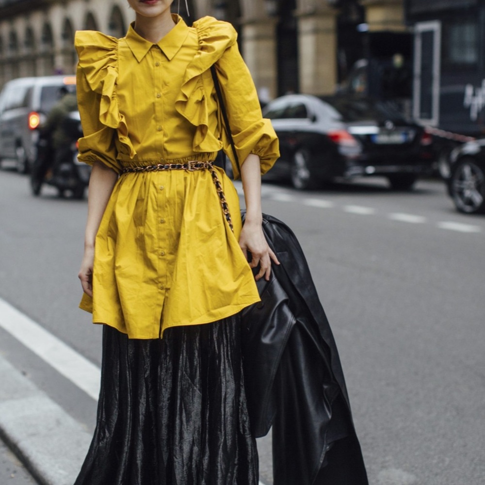 New ZARA RUFFLED VOLUMINOUS DRESS - Picture 7 of 17